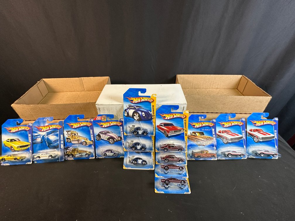 Hot Wheels 1:64 Scale Die-Cast Cars on Blister Cards