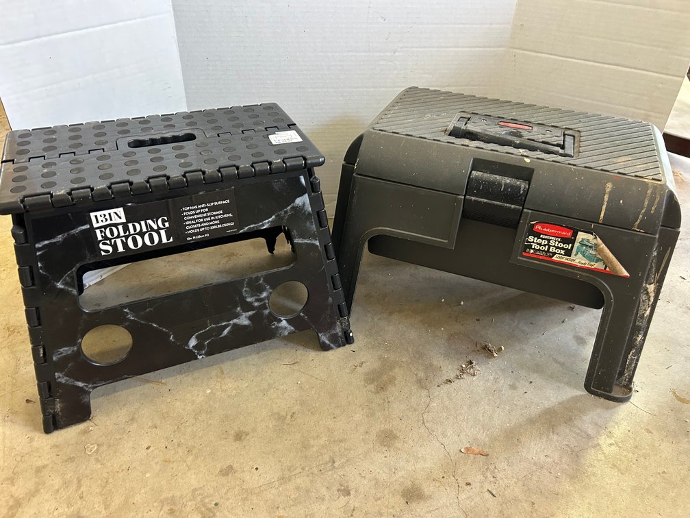 Craftsman Step Stool/Tool Box and Folding Step Stool