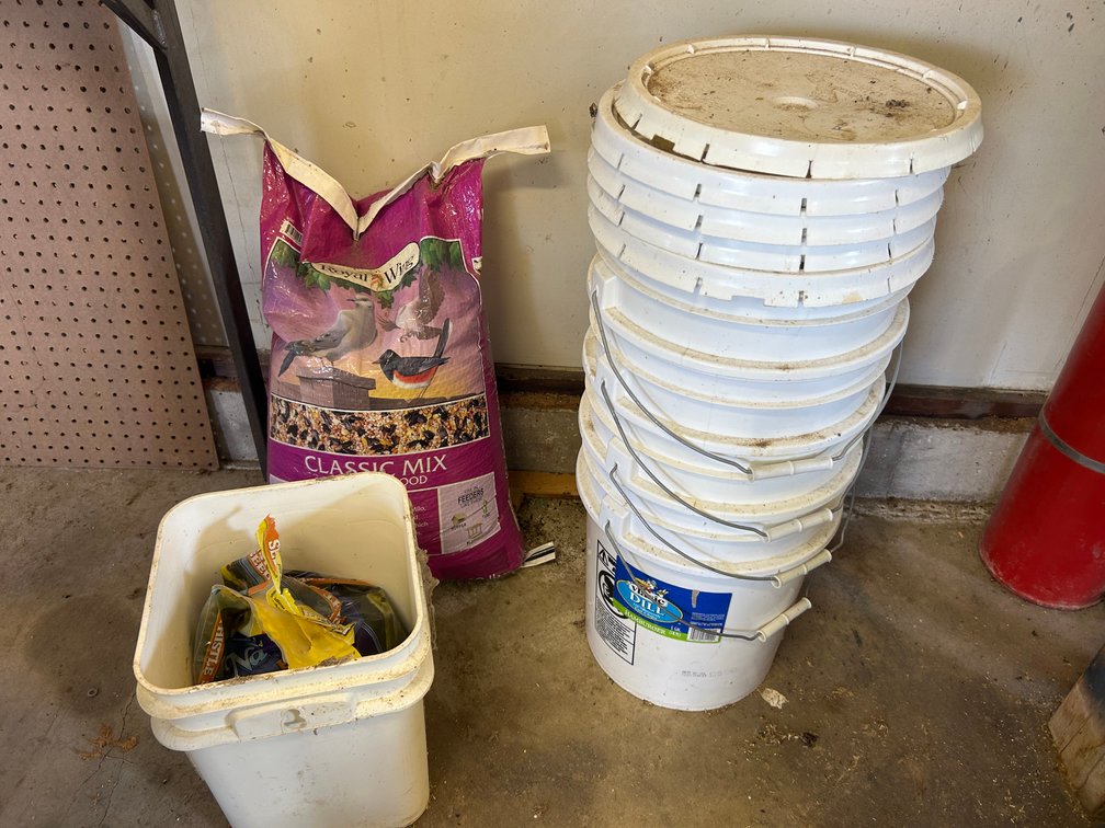 Bag of Bird Feed, 5 Gallon Buckets