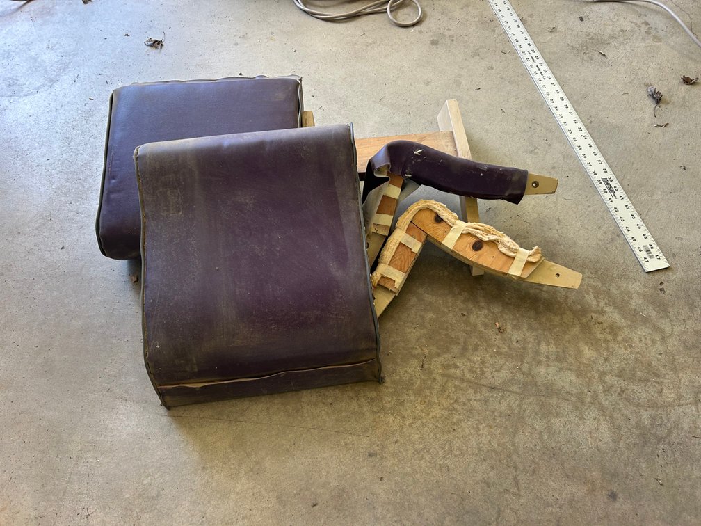 Wood Frame of a Child's Size Flatform Rocking Chair