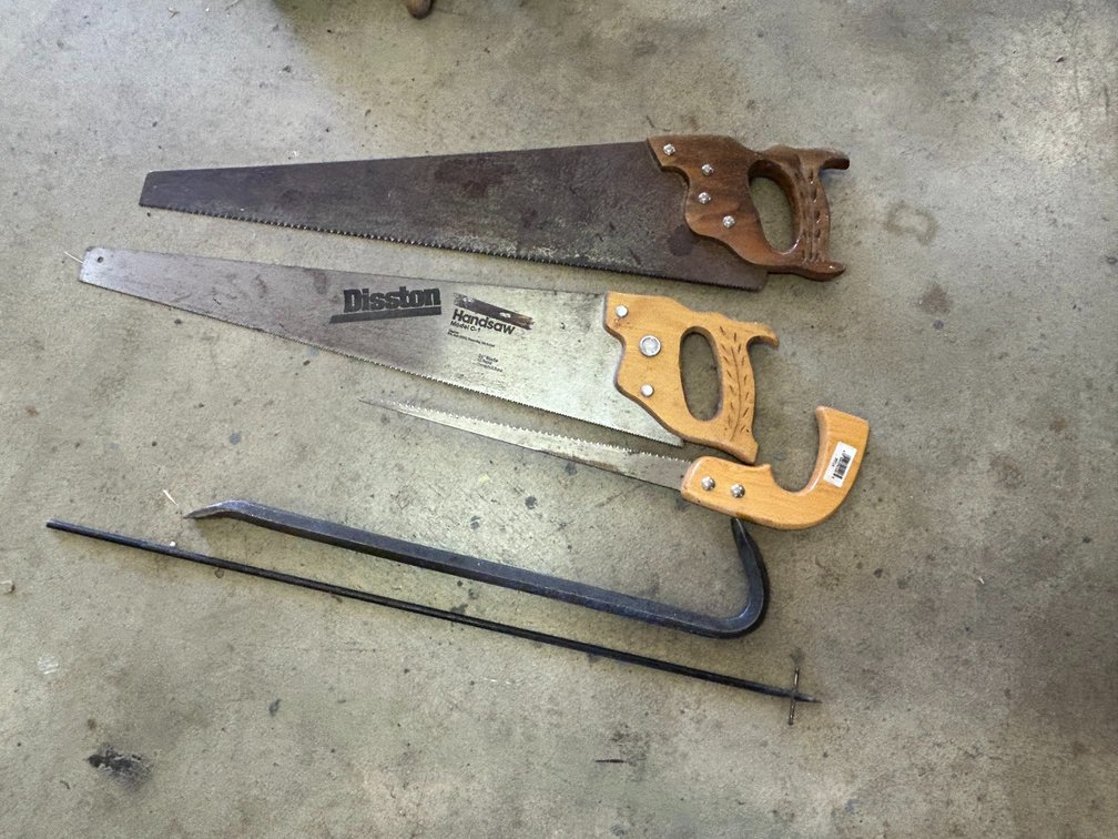 Hand Saws, Pry Bar