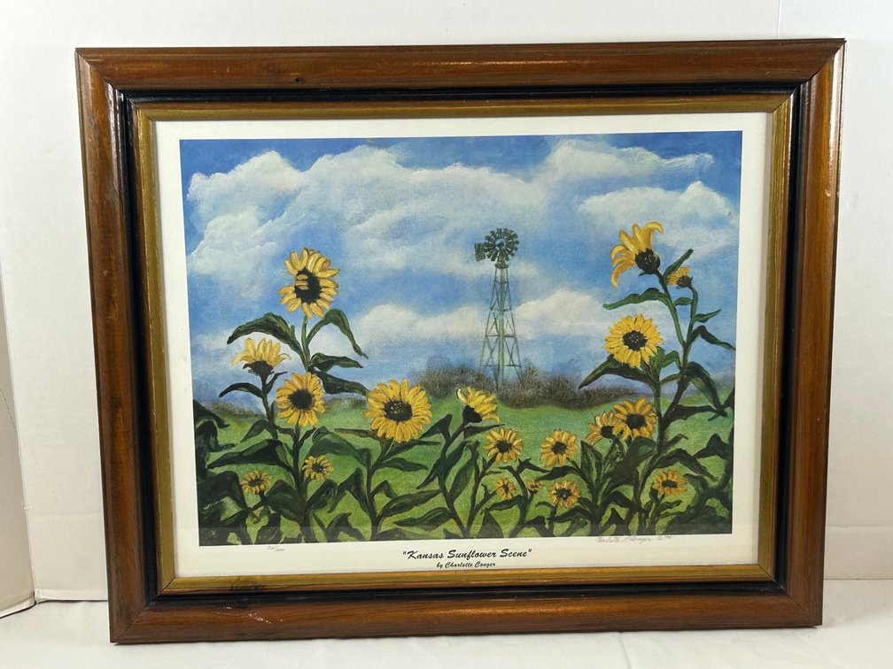 Kansas Sunflower Scene