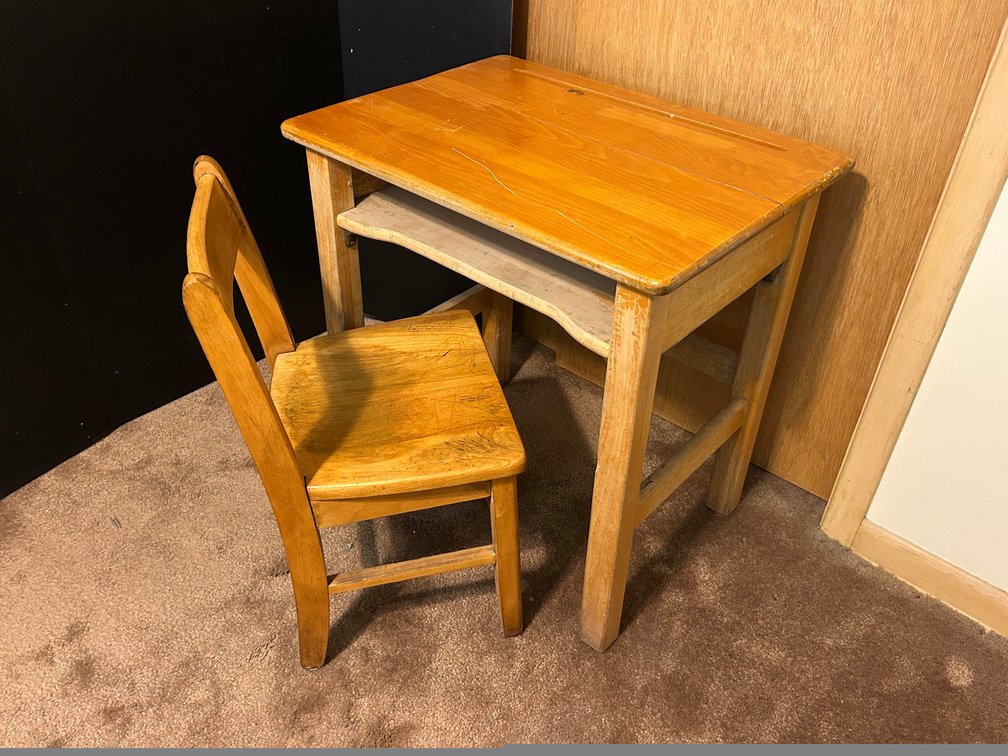 Child's School  Desk and Chair