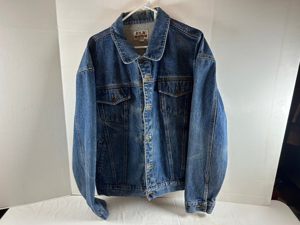 Ely Outerwear Jean Jacket with Sunflower