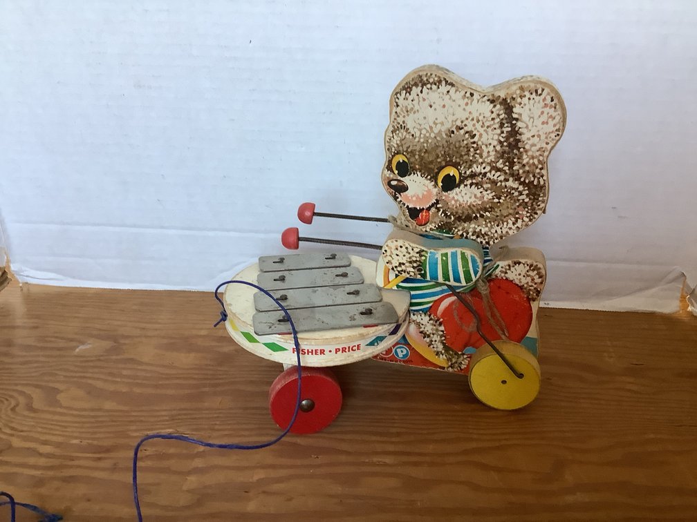Fisher Price Musical Pull Bear Toy