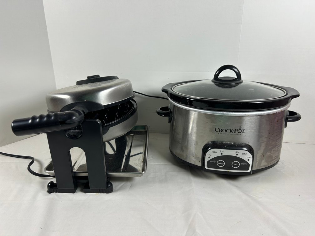 Crockpot and Bella Waffle Maker