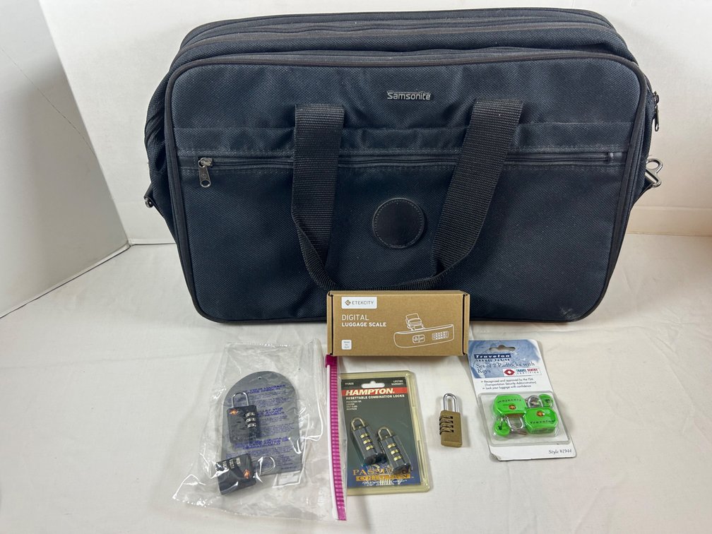 Samsonite Canvas Bag with Luggage Locks & Scale