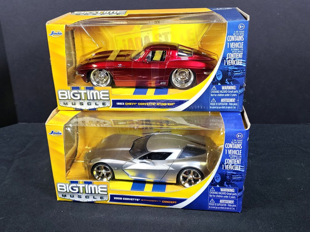 Jada Bigtime Muscle 1:24 Scale Corvette Die-Cast Cars