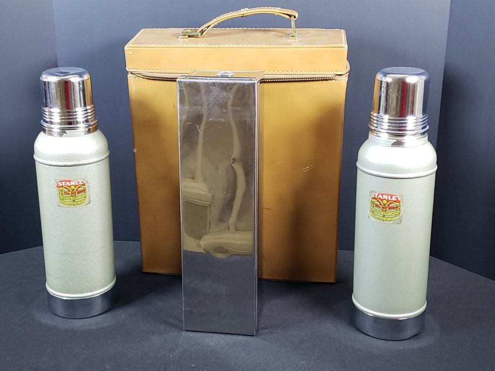 Stanley Vacuum Bottles, Metal Container, and Zippered Travel Case