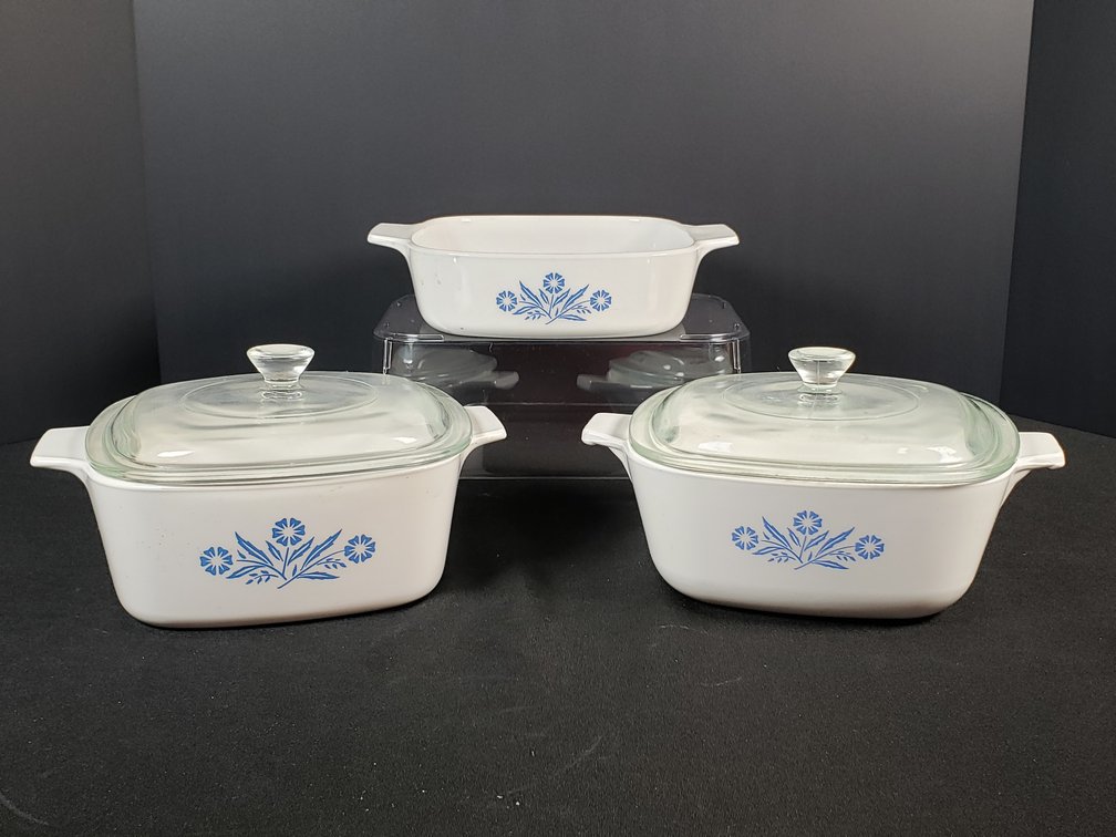 Corning Ware Blue Cornflower Casserole Dishes