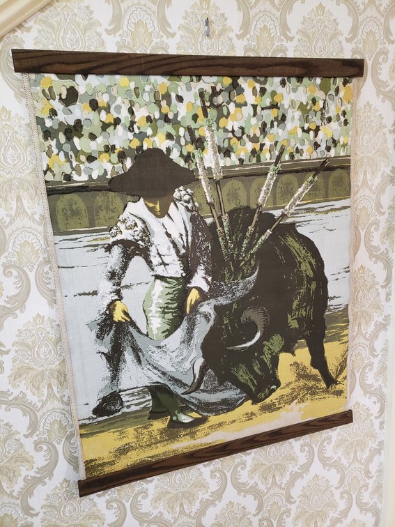 Tom Tru Corp. Bullfight Printed Textile Wall Hanging