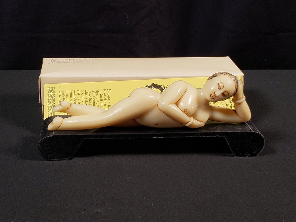 Schering The Doctor's Lady Reclining Figurine with Stand