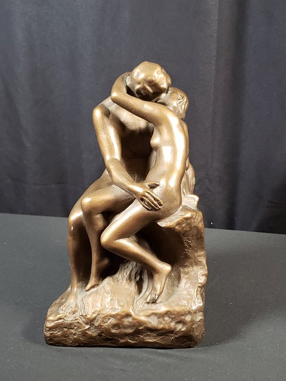 Austin Productions Bronze-Tone Embracing Couple Sculpture