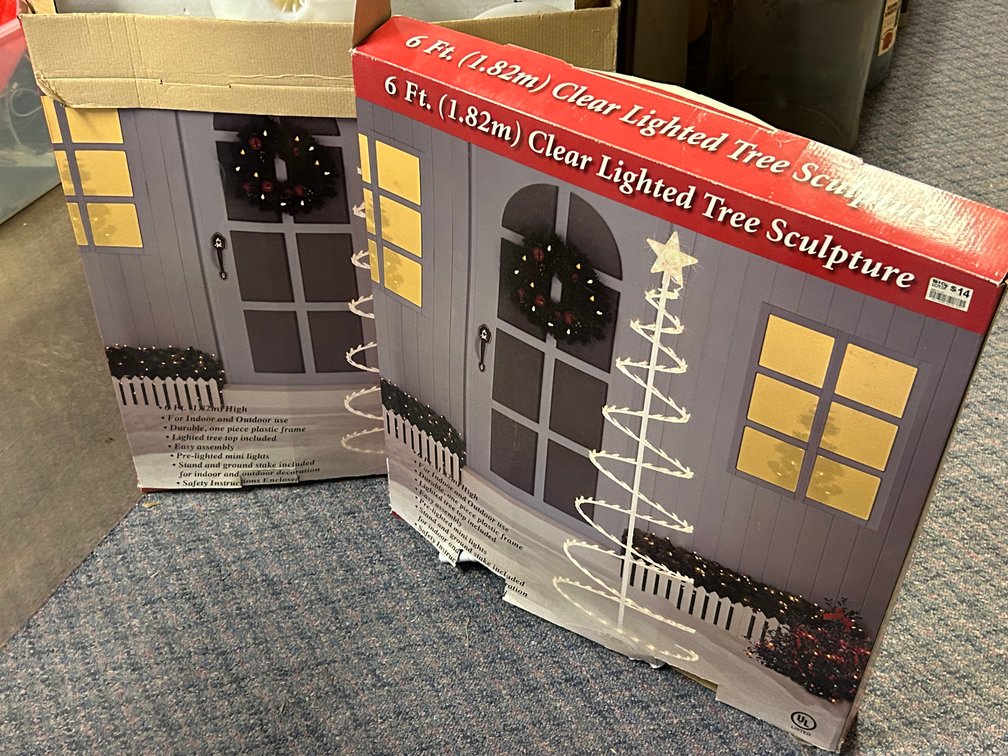 6 Foot Lighted Tree Sculptures (2)