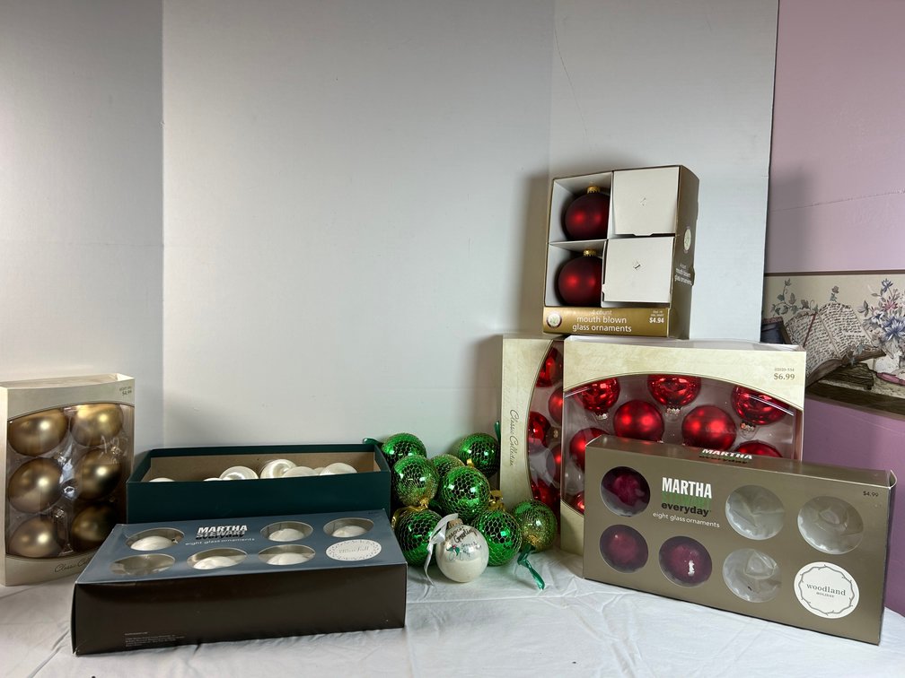 Assorted Christmas Ball Ornaments