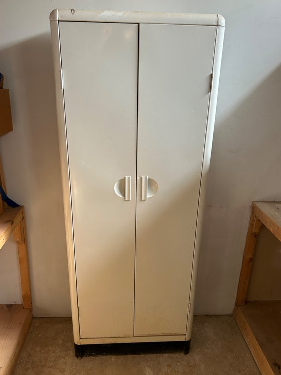 White Metal Cupboard