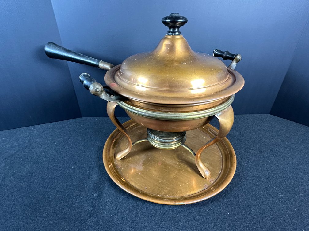 Copper Chafing Dish Set with Stand and Burner
