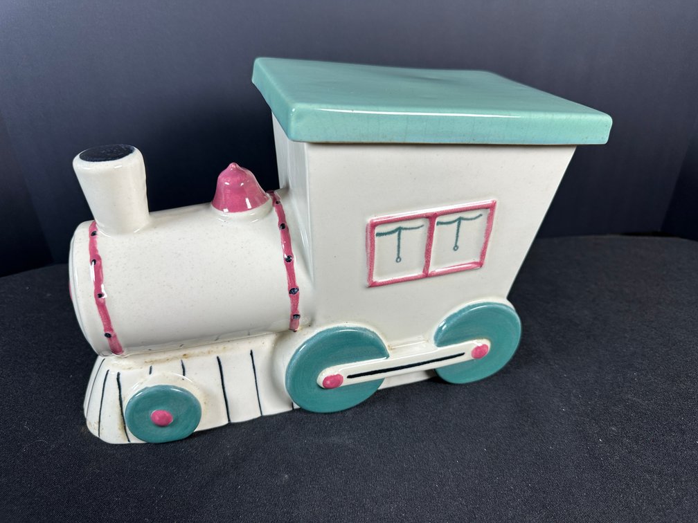 Abingdon 551 Ceramic Train Locomotive Cookie Jar