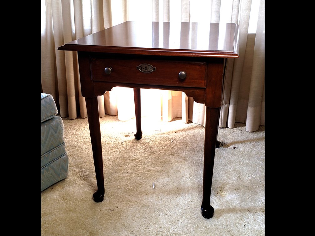 Stanley Norman Rockwell Collection Wood Side Table