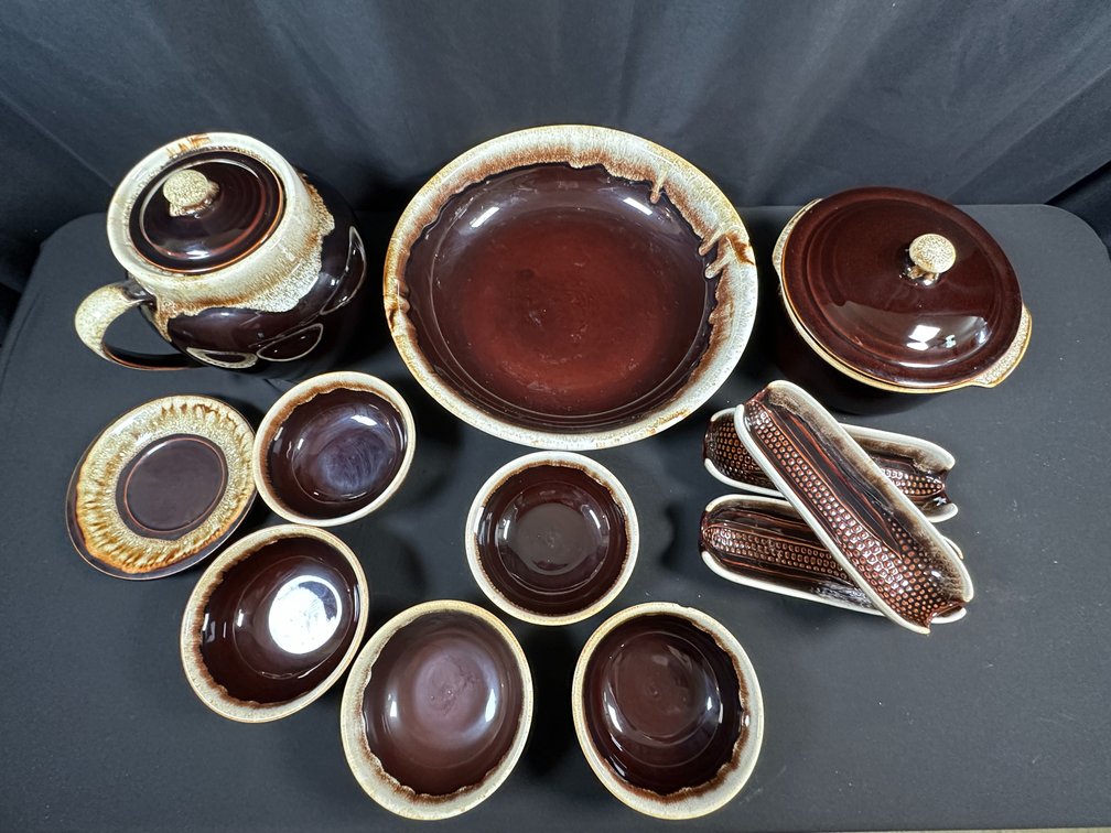 Brown Drip Glaze Ceramic Tableware and Serveware