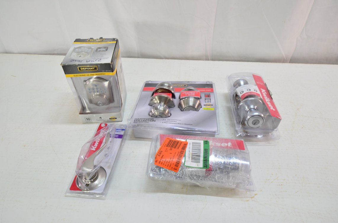 Defiant Electric Keypad Deadbolt and Door Knob Packs