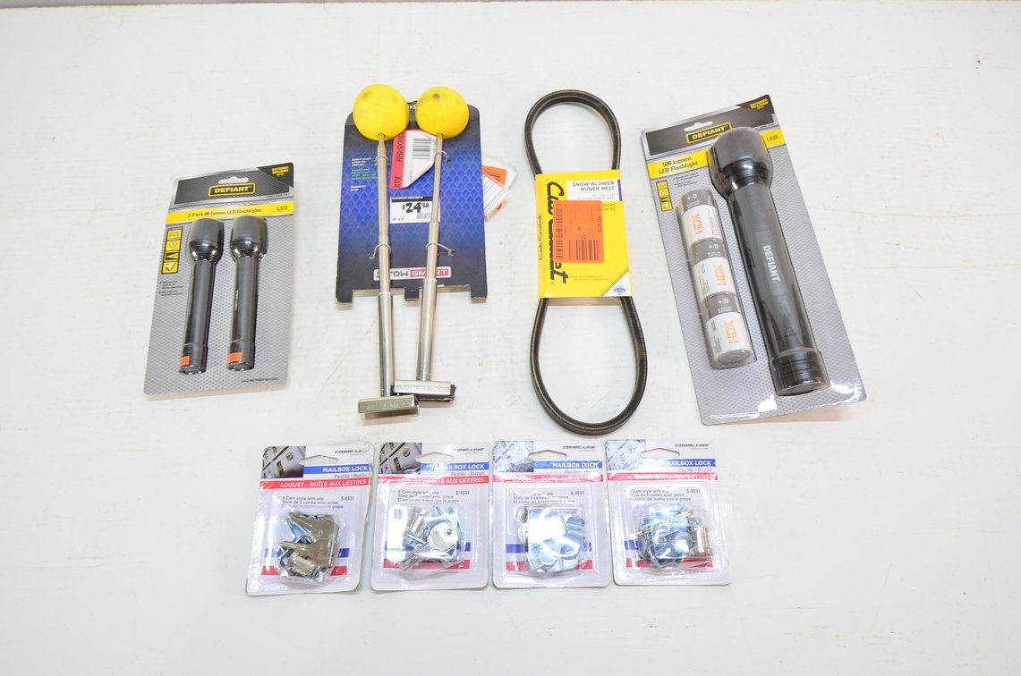 Cub Cadet Snowblower Auger Belt, Easy Align Hitch to Trailer Balls, Flashlights