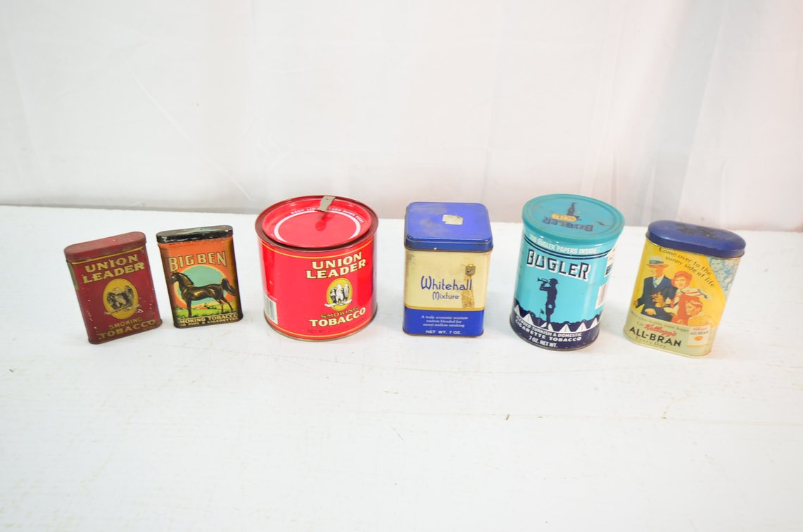 (6) Assorted Tins