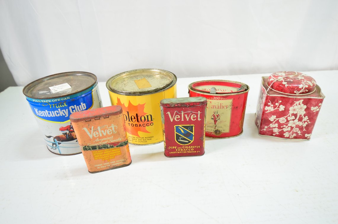 (6) Assorted Tins