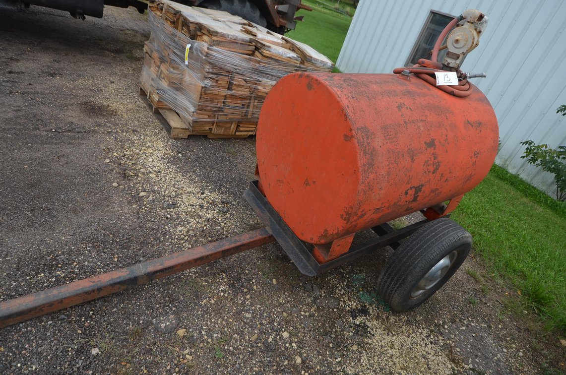 Fuel Barrel On Trailer