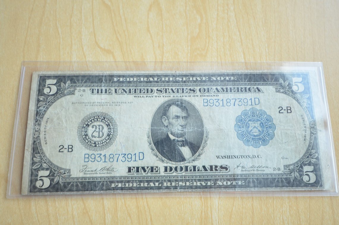 1914 $5 Federal Reserve Note