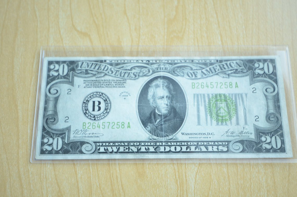 1928 $20 Green Seal Note