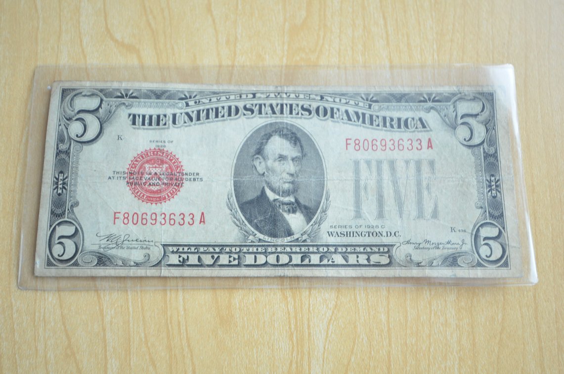 1928 C $5 US Note