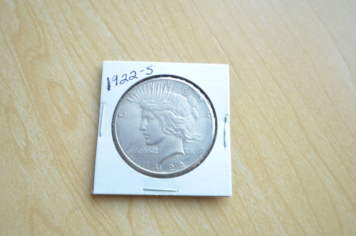 1922 S Peace Silver Dollar 