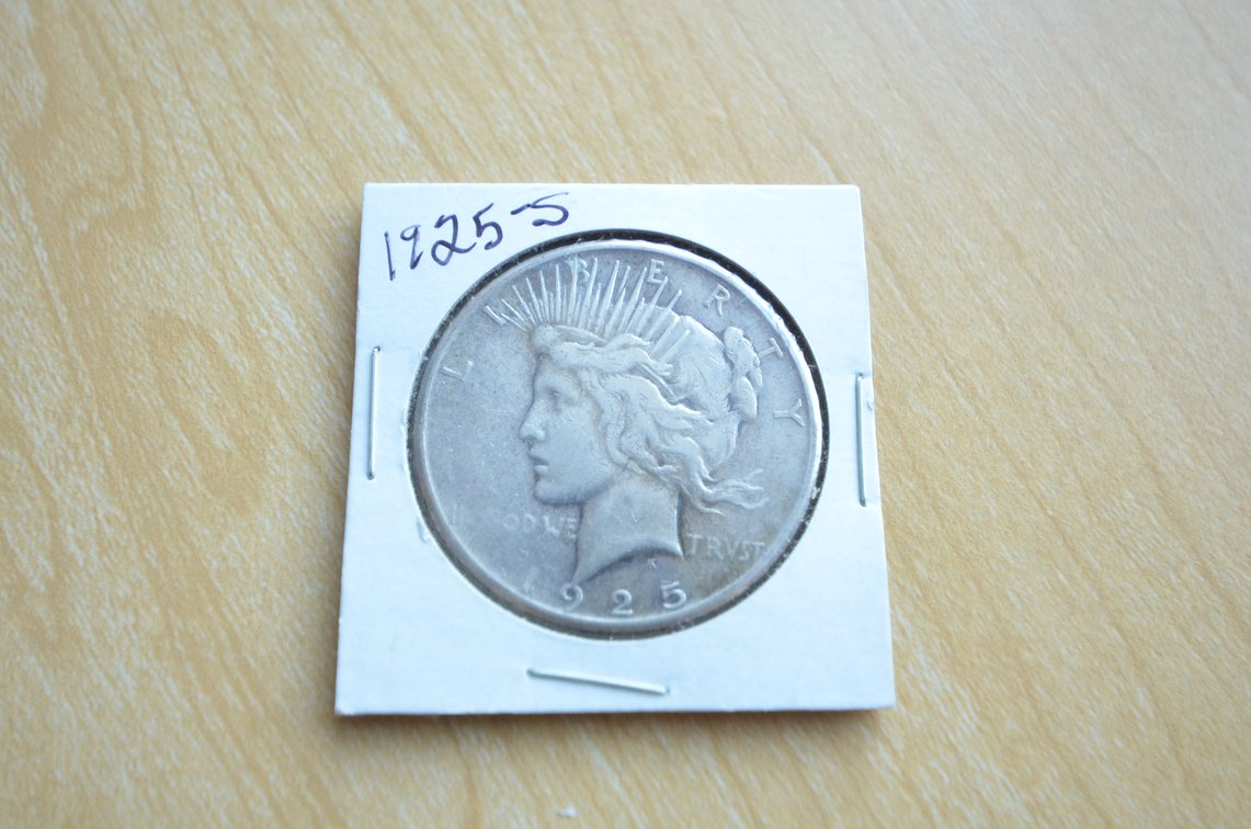 1925 S Peace Silver Dollar 