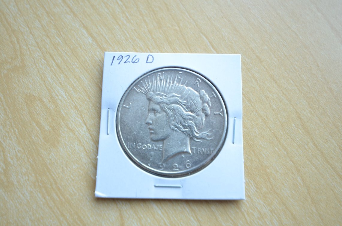 1926 D Peace Silver Dollar 