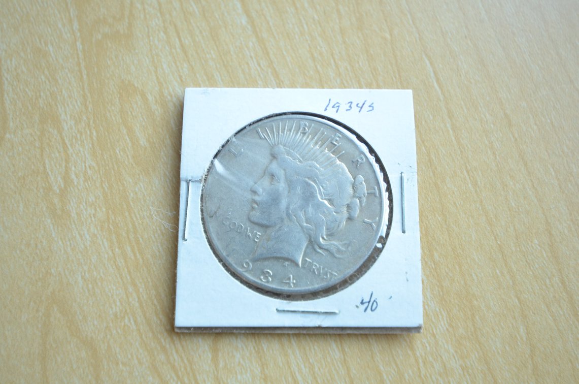1934 S Peace Silver Dollar 