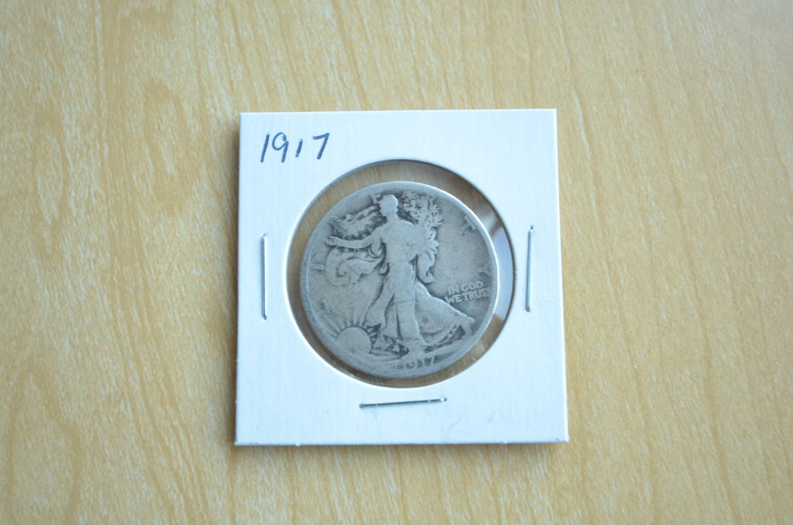 1917 Liberty Walking Silver Half Dollar