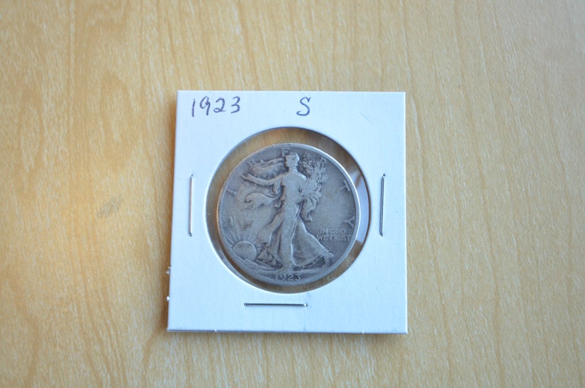 1923 S Liberty Walking Silver Half Dollar
