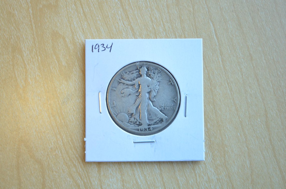 1934 Liberty Walking Silver Half Dollar