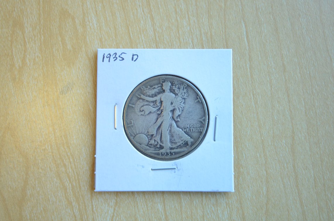 1935 D Liberty Walking Silver Half Dollar
