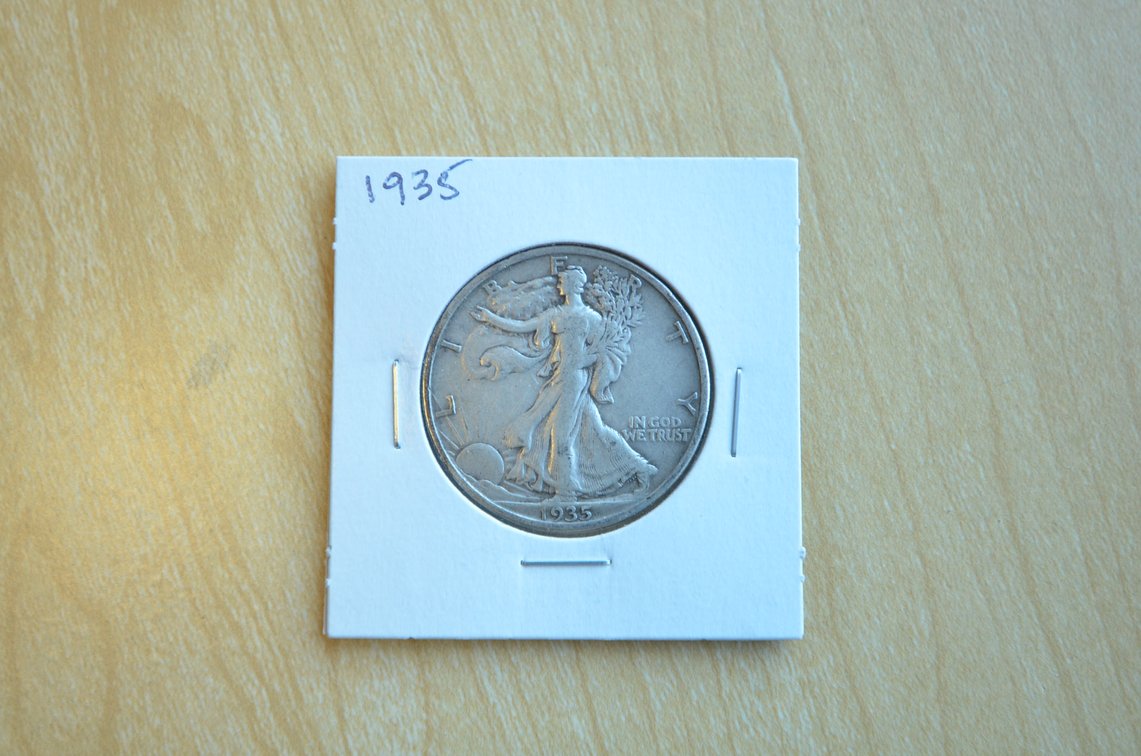1935 Liberty Walking Silver Half Dollar