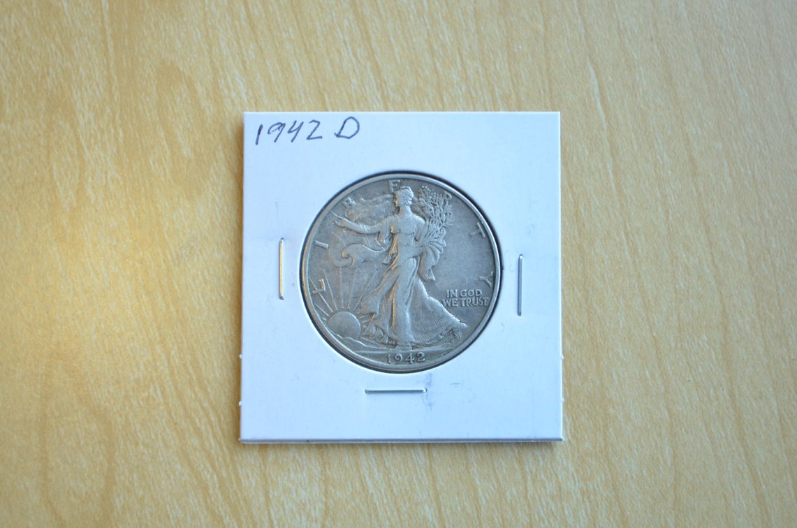 1942 D Liberty Walking Silver Half Dollar