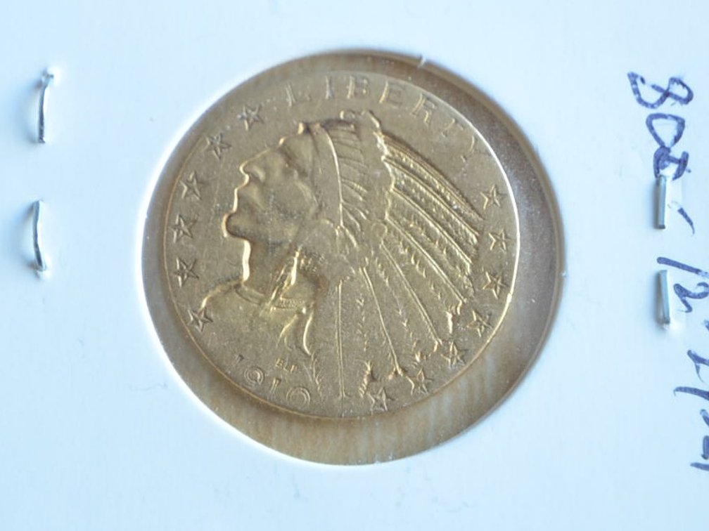 1910 $5 Indian Head Gold Coin