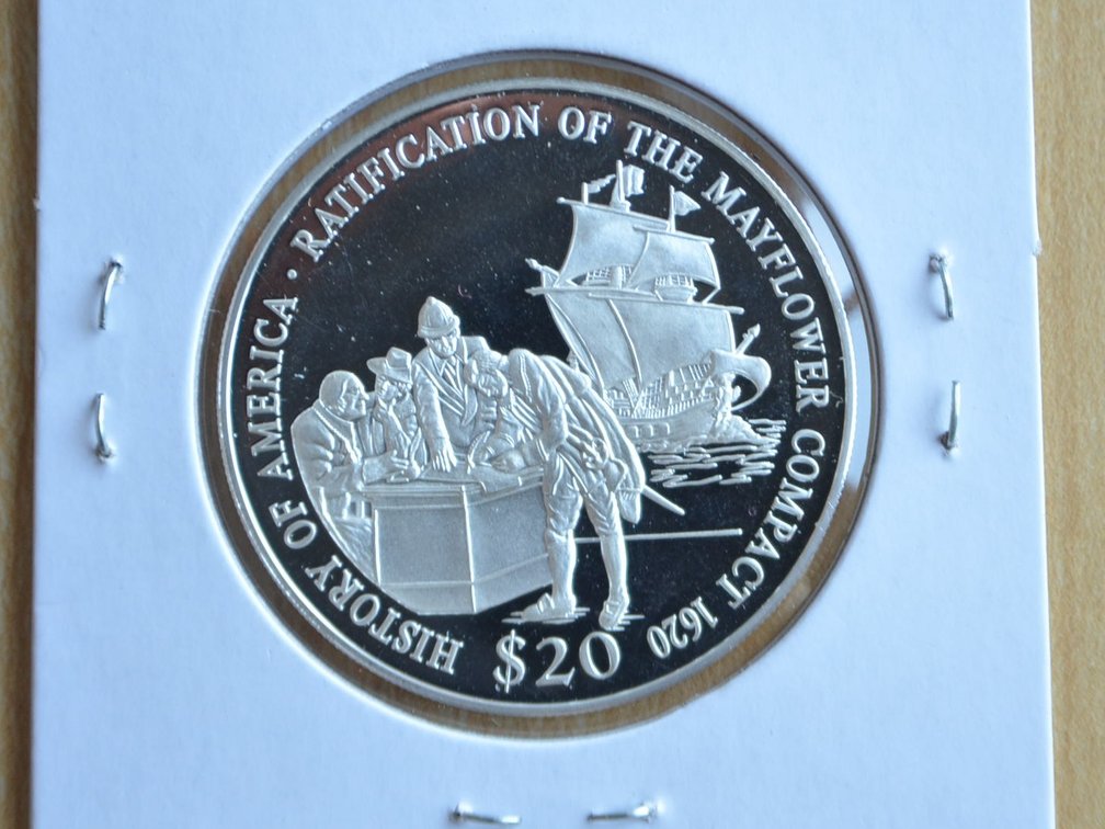 2000 Republic of Liberia $20 Silver Coin