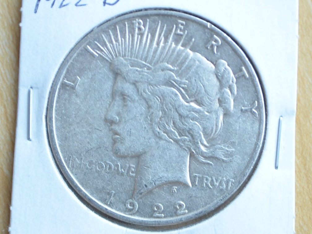 1922 D Peace Silver Dollar