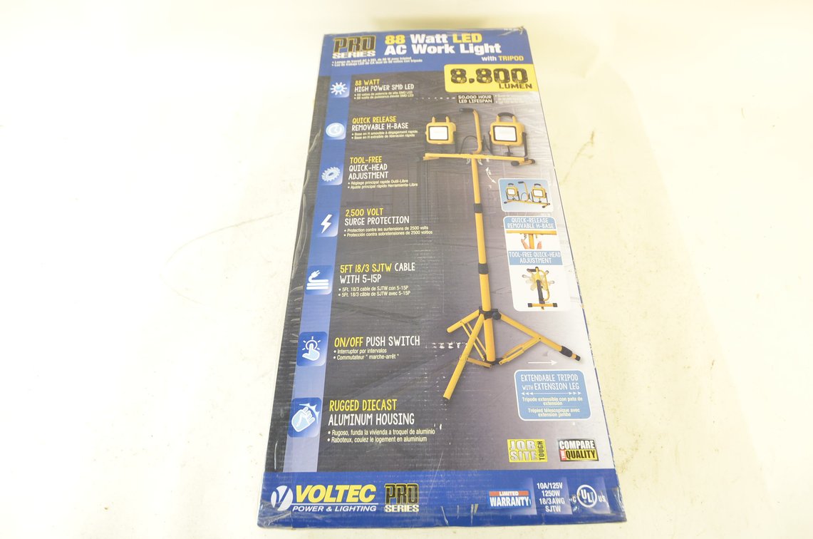Voltec 88W LED Work Light With Tripod