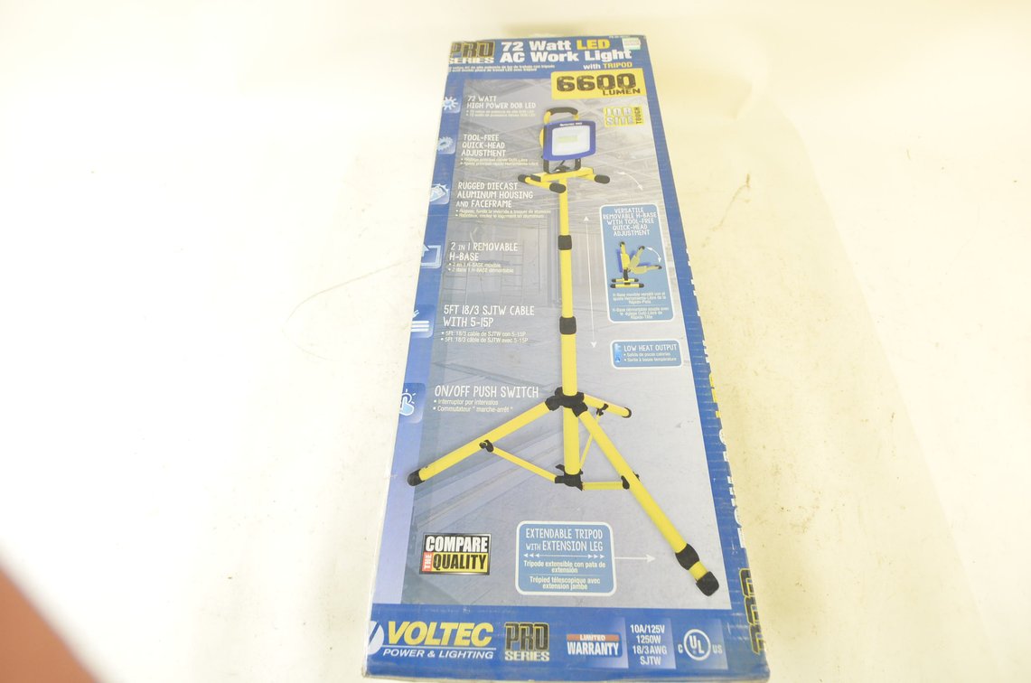 Voltec 72W LED Work Light With Tripod
