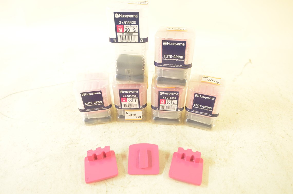 (6) Husqvarna Grinding Segment Packs