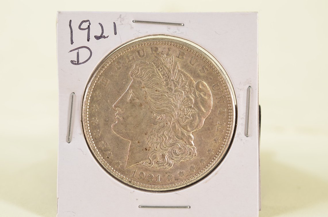 1921 D Morgan Silver Dollar