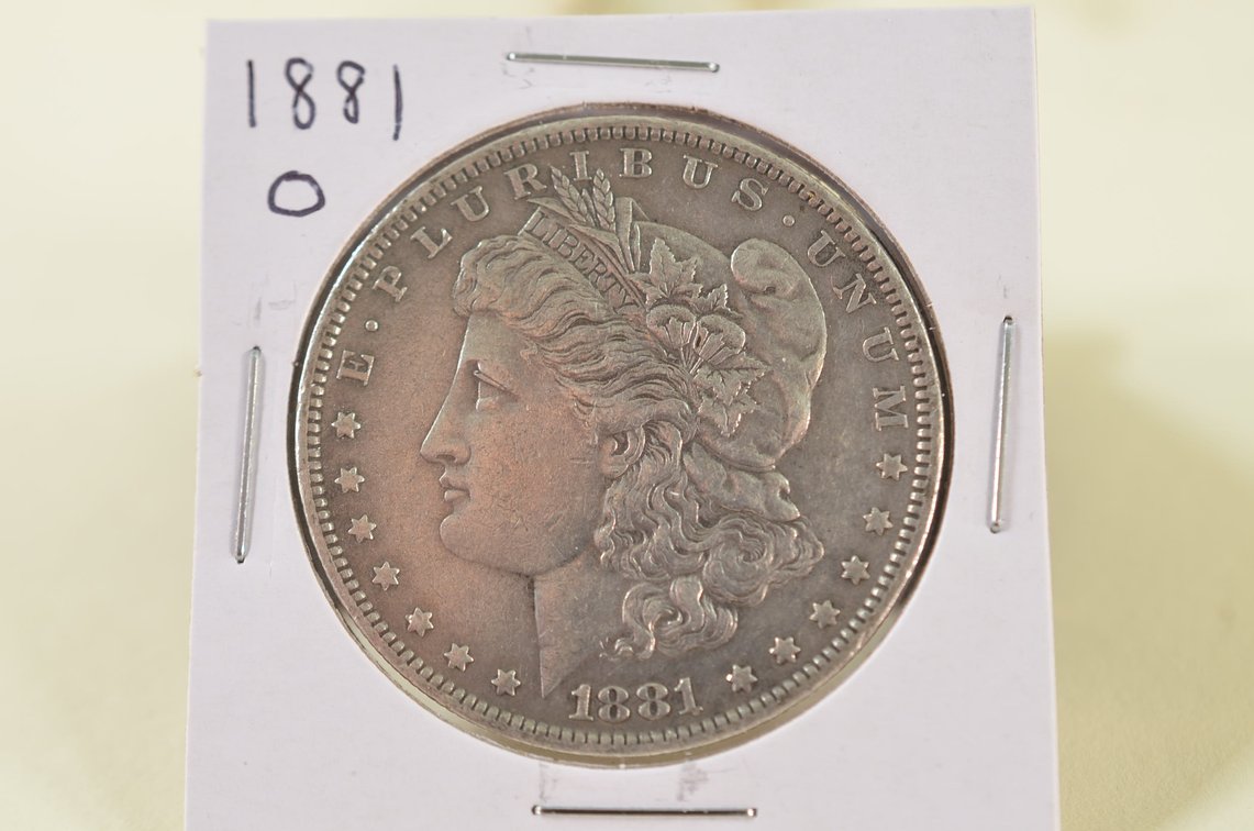 1881 O Morgan Silver Dollar